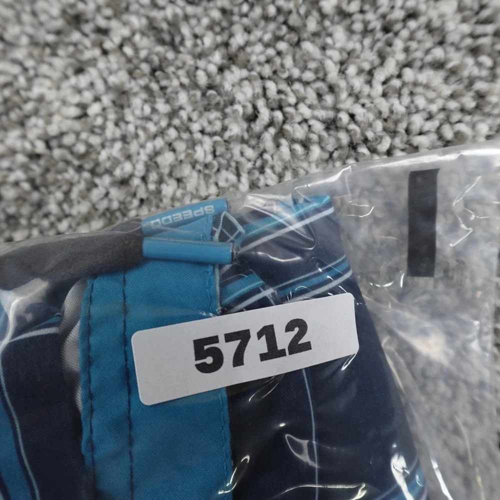 Speedo Shorts Mens Extra Large Blue Lined Stretch‎ Drawstring Board Swim Trunks